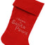 Christmas Stocking Rhinestone, "I Believe In Santa Paws"