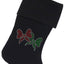 Christmas Stocking Rhinestone, "Christmas Bows"