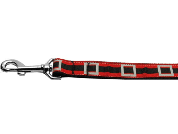 Christmas Pet Dog & Cat Nylon Collar or Leash, "Santa Belt"