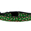 Christmas Pet Dog & Cat Nylon Collar or Leash, "Candy Cane Bones"