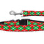 Christmas Nylon Pet Collars and Leashes, "Christmas Argyle"