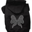 Christmas Pet Dog & Cat Hoodie Rhinestone, "Bow"