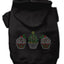 Christmas Pet, Dog & Cat Hoodie Rhinestone, "Christmas Cupcake Trio"