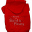 Christmas Pet Dog & Cat Hoodie Rhinestone, "I Believe In Santa Paws"