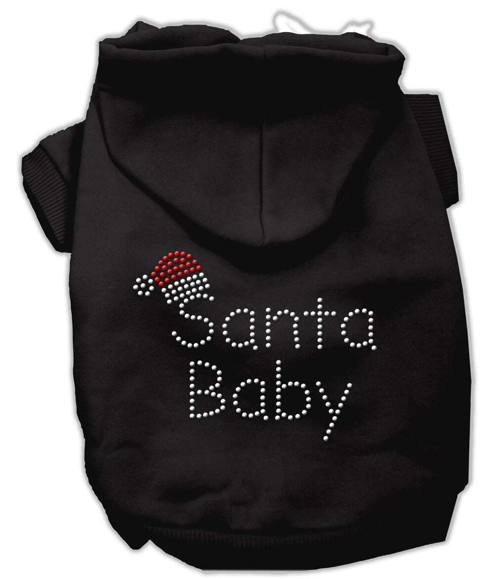 Christmas Pet, Dog & Cat Hoodie Rhinestone, "Santa Baby"