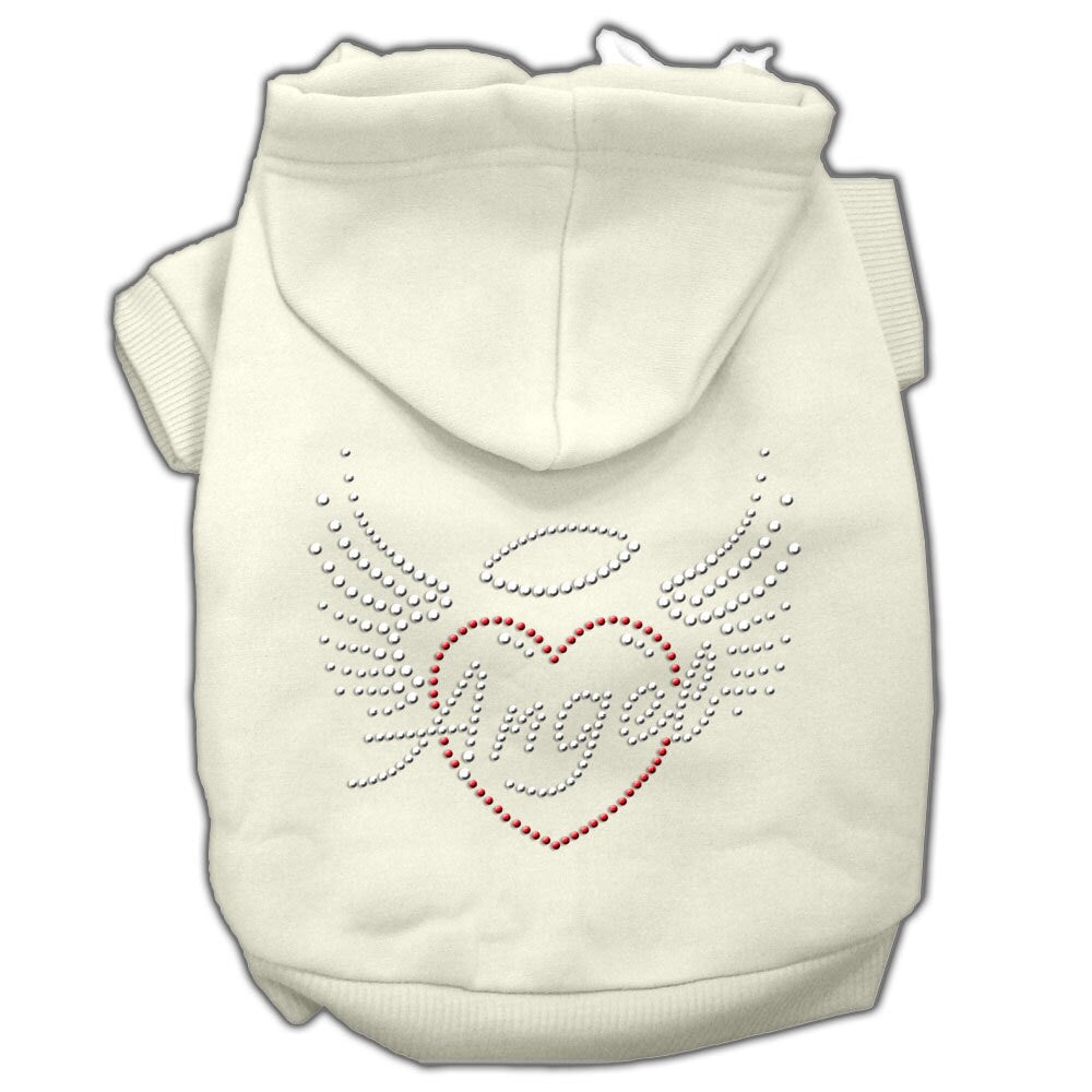 Pet, Dog & Cat Hoodie Rhinestone, "Angel Heart"