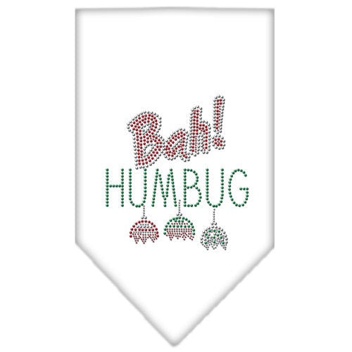 Christmas Pet and Dog Bandana Rhinestone, "Bah Humbug"