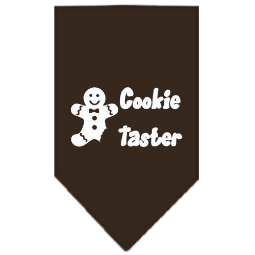 Christmas Pet and Dog Bandana Screen Printed, "Cookie Taster"