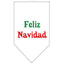 Christmas Pet and Dog Bandana Screen Printed, "Feliz Navidad"