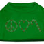 Christmas Rhinestone Studded Dog Shirt, "Peace, Love & Candy Canes"