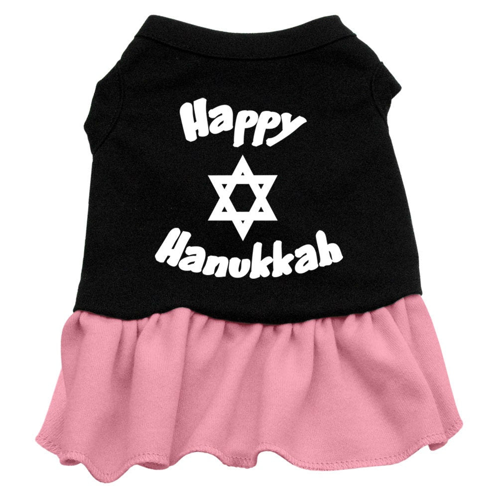 Hanukkah Pet Dog & Cat Dress Screen Printed, "Happy Hanukkah"