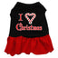 Christmas Pet Dog & Cat Dress Screen Printed, "I Love Christmas"