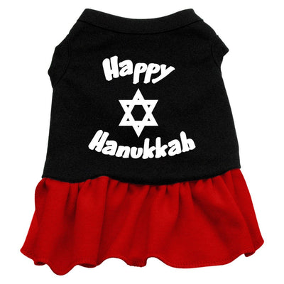 Hanukkah Pet Dog & Cat Dress Screen Printed, "Happy Hanukkah"