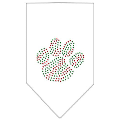 Christmas Pet and Dog Bandana Rhinestone, "Christmas Paw"