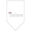 Christmas Pet and Dog Bandana Rhinestone, "Believe"