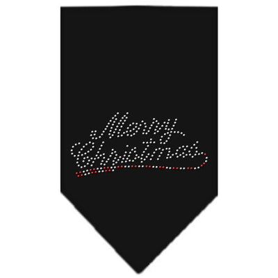 Christmas Pet and Dog Bandana Rhinestone, "Merry Christmas"