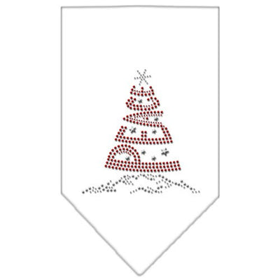 Christmas Pet and Dog Bandana Rhinestone, "Peace Tree"