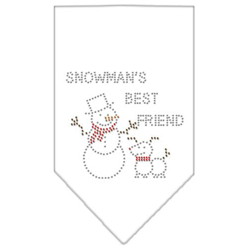 Christmas Pet and Dog Bandana Rhinestone, "Snowman's Best Friend"