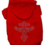 Pet, Dog & Cat Hoodie Rhinestone, "Warriors Cross"