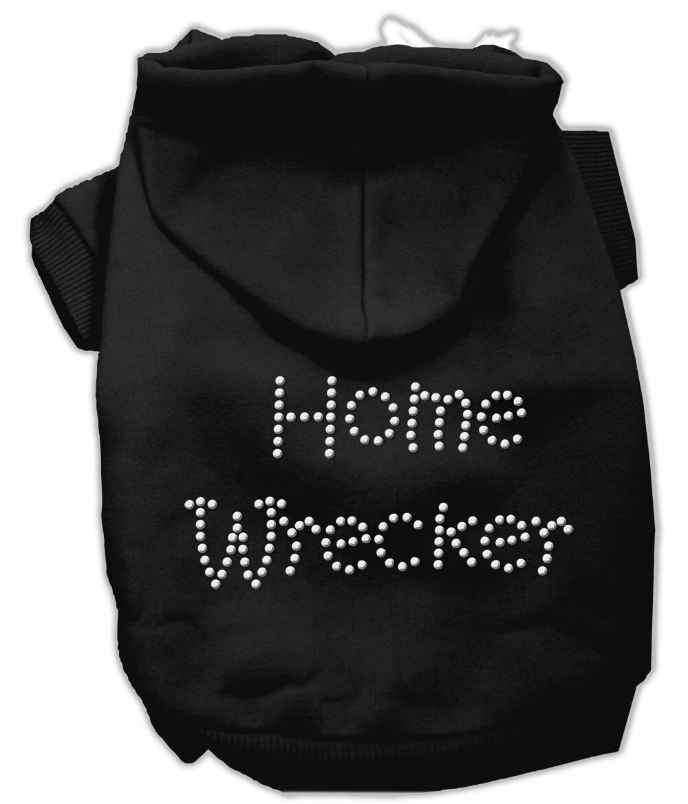 Pet, Dog & Cat Hoodie Rhinestone, "Home Wrecker"