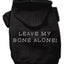 Pet, Dog & Cat Hoodie Rhinestone, "Leave My Bone Alone"