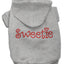 Pet, Dog & Cat Hoodie Rhinestone, "Sweetie"