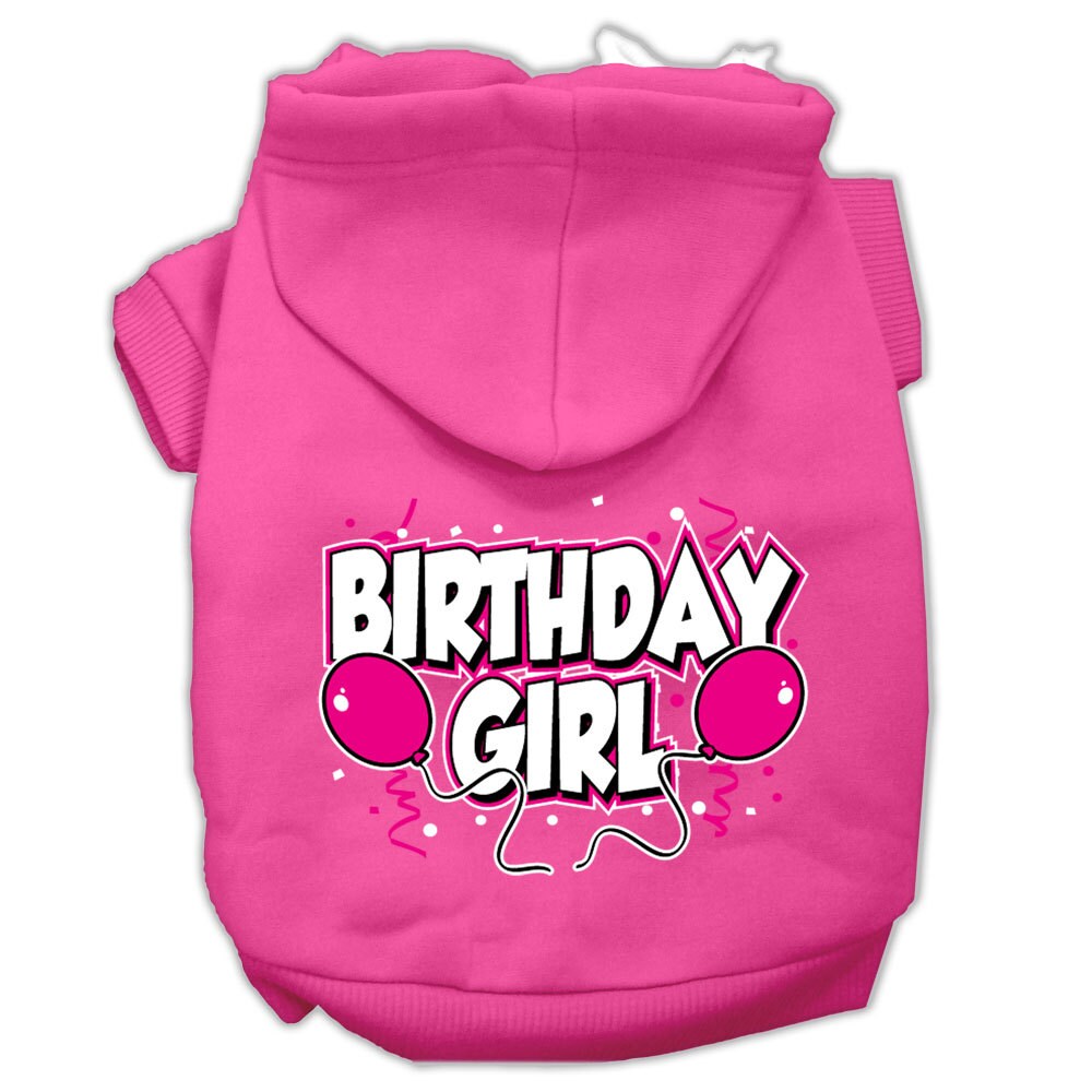 Pet, Dog & Cat Hoodie Screen Printed, "Birthday Girl"