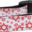 Hanukkah Pet Dog & Cat Nylon Collar or Leash, "Red Star Of David"