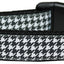 Pet Dog & Cat Nylon Collar or Leash, "Houndstooth Black"