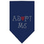 Pet and Dog Bandana Rhinestone, "Adopt Me"