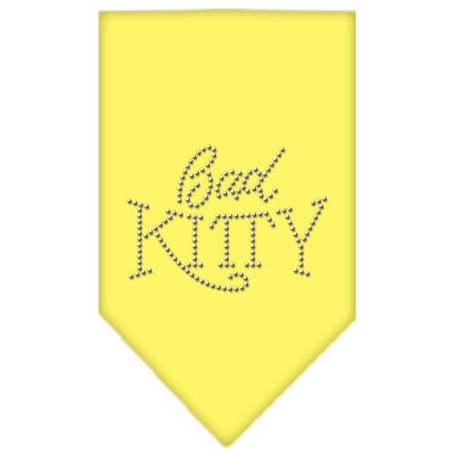 Pet and Dog Bandana Rhinestone, "Bad Kitty"