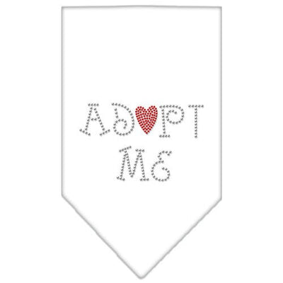 Pet and Dog Bandana Rhinestone, "Adopt Me"