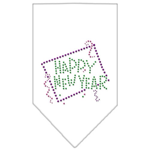 Pet and Dog Bandana Rhinestone, "Happy New Year"