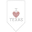 Pet and Dog Bandana Rhinestone, "I Heart Texas"