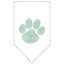 Pet and Dog Bandana Rhinestone, "Paw Green"