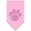 Pet and Dog Bandana Rhinestone, "Paw Purple"