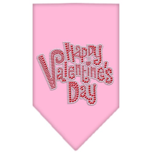 Pet and Dog Bandana Rhinestone, "Happy Valentines Day"