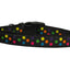 Pet Dog & Cat Nylon Collar or Leash,  "Black Multi Dot"