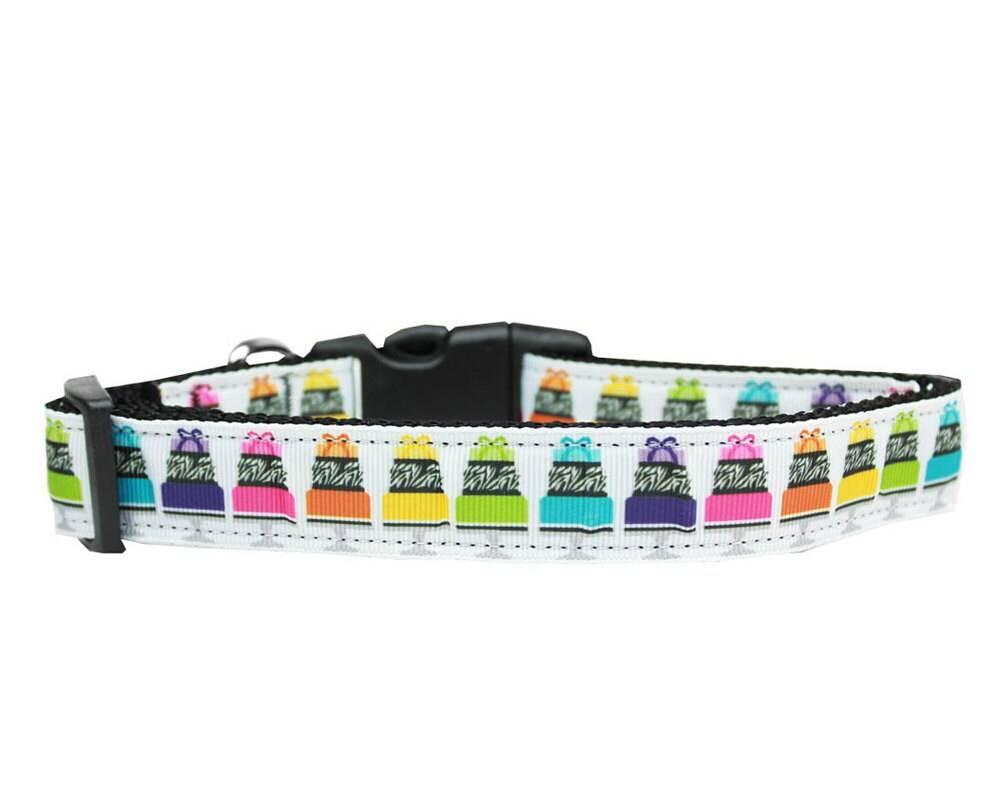 Pet Dog & Cat Nylon Collar or Leash, "Have Your Cake"