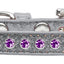 Dog, Puppy and Pet Ice Cream Collar, "Purple Crystal Rimsets"