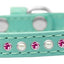 Dog, Puppy and Pet Fashion Collar, "Pearl & Pink Crystals"