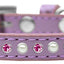 Dog, Puppy and Pet Fashion Collar, "Pearl & Pink Crystals"