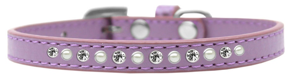 Dog, Puppy and Pet Fashion Collar "Pearl & Clear Crystals"