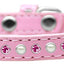 Dog, Puppy and Pet Fashion Collar, "Pearl & Pink Crystals"