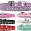 Dog, Puppy & Pet Fashion  Collar, "Aurora Borealis Crystal Rimsets"