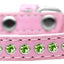 Dog, Puppy & Pet Fashion Collar, "Lime Green Crystal Rimsets"