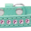 Dog, Puppy & Pet Fashion Collar, "Light Pink Crystal Rimsets"