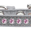 Dog, Puppy and Pet Ice Cream Collar, "Pearl & Light Pink Crystal Rimsets"