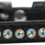 Dog, Puppy & Pet Fashion  Collar, "Aurora Borealis Crystal Rimsets"