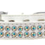 Dog, Puppy & Pet Fashion  Collar, "Two Row Aurora Borealis Crystal Rimsets"